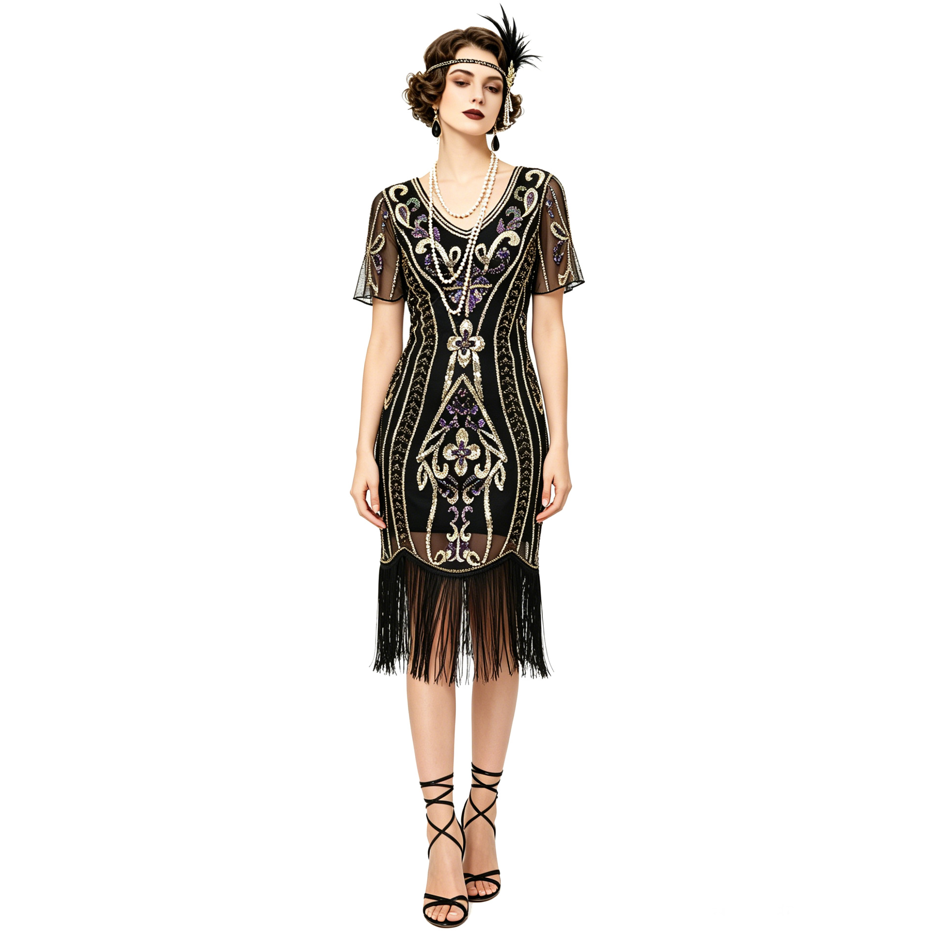 Ethnic Fashion Dress - فستان سهرة جديد بتصميم عتيق مزين