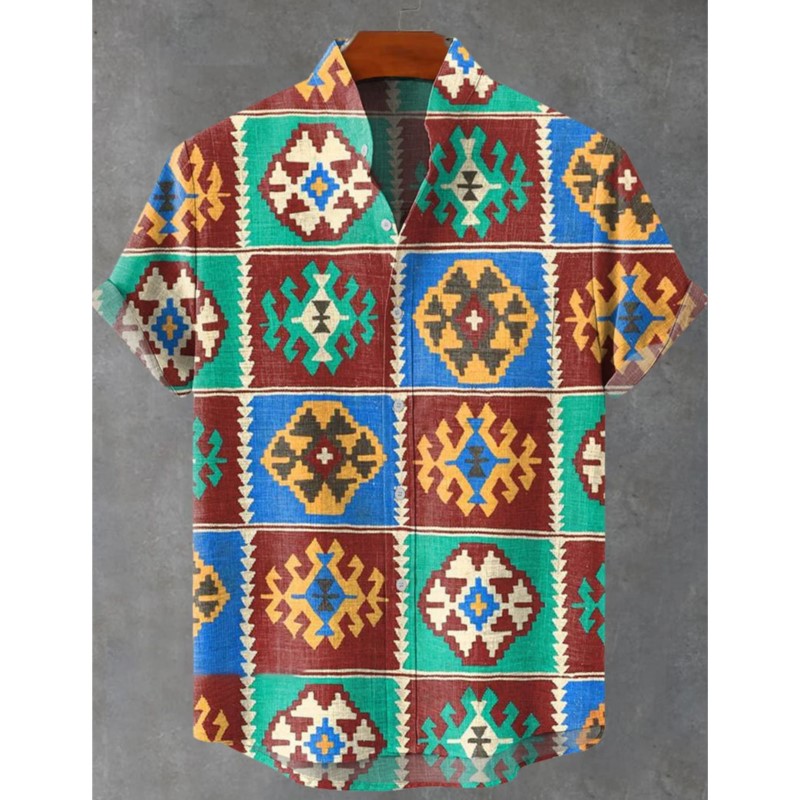 الرجعية رجل قميص كتان مع نمط ا - مراجعة Ethnic Wear Men'S Fashion وسعره