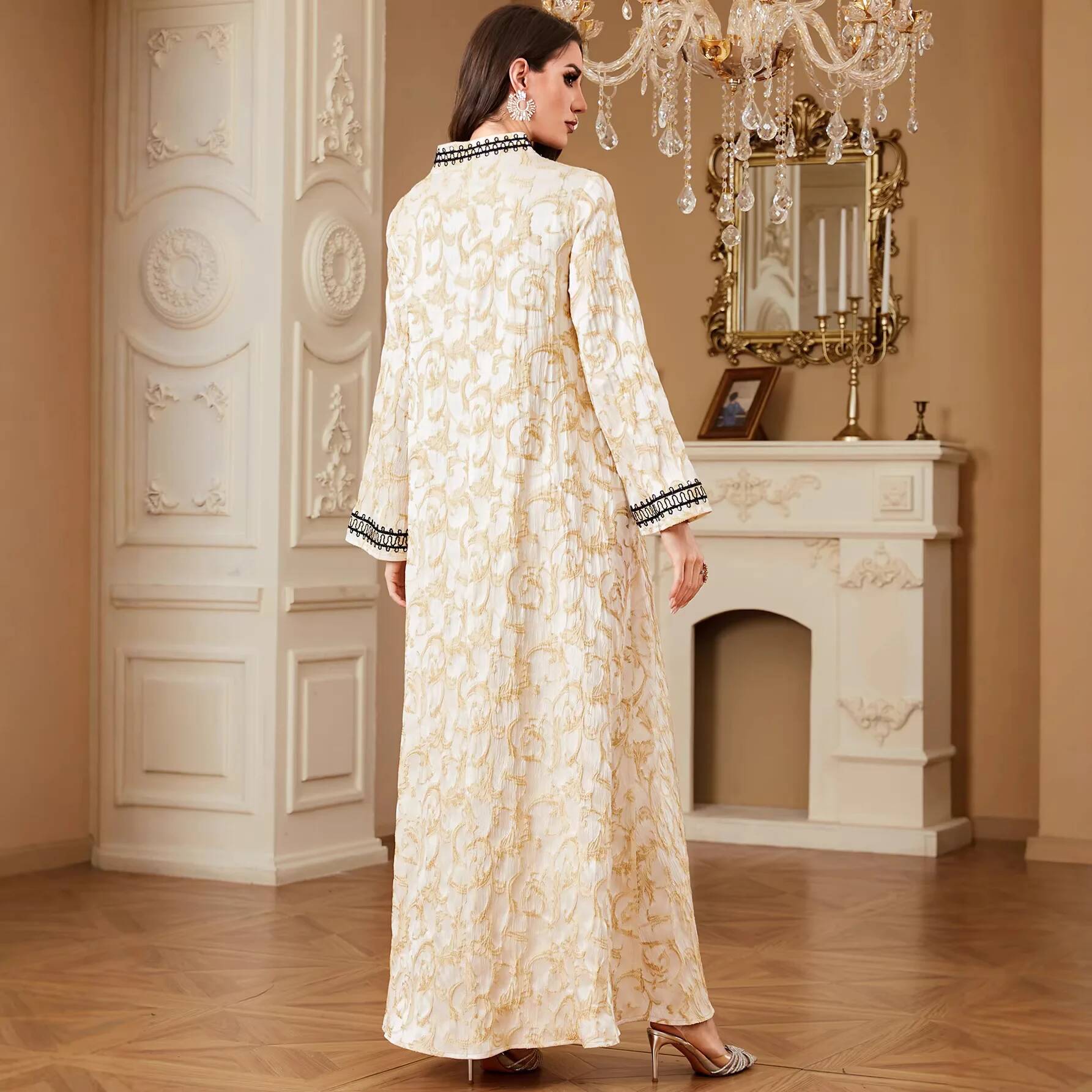 فستان أنيق بياقة على شكل V مطر - مراجعة Urban Ethnic Fashion وسعره