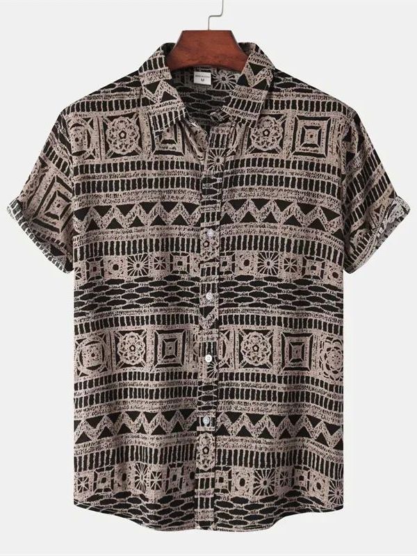 قميص رجالي بأكمام قصيرة بنمط ع - مراجعة Urban Ethnic Fashion وسعره