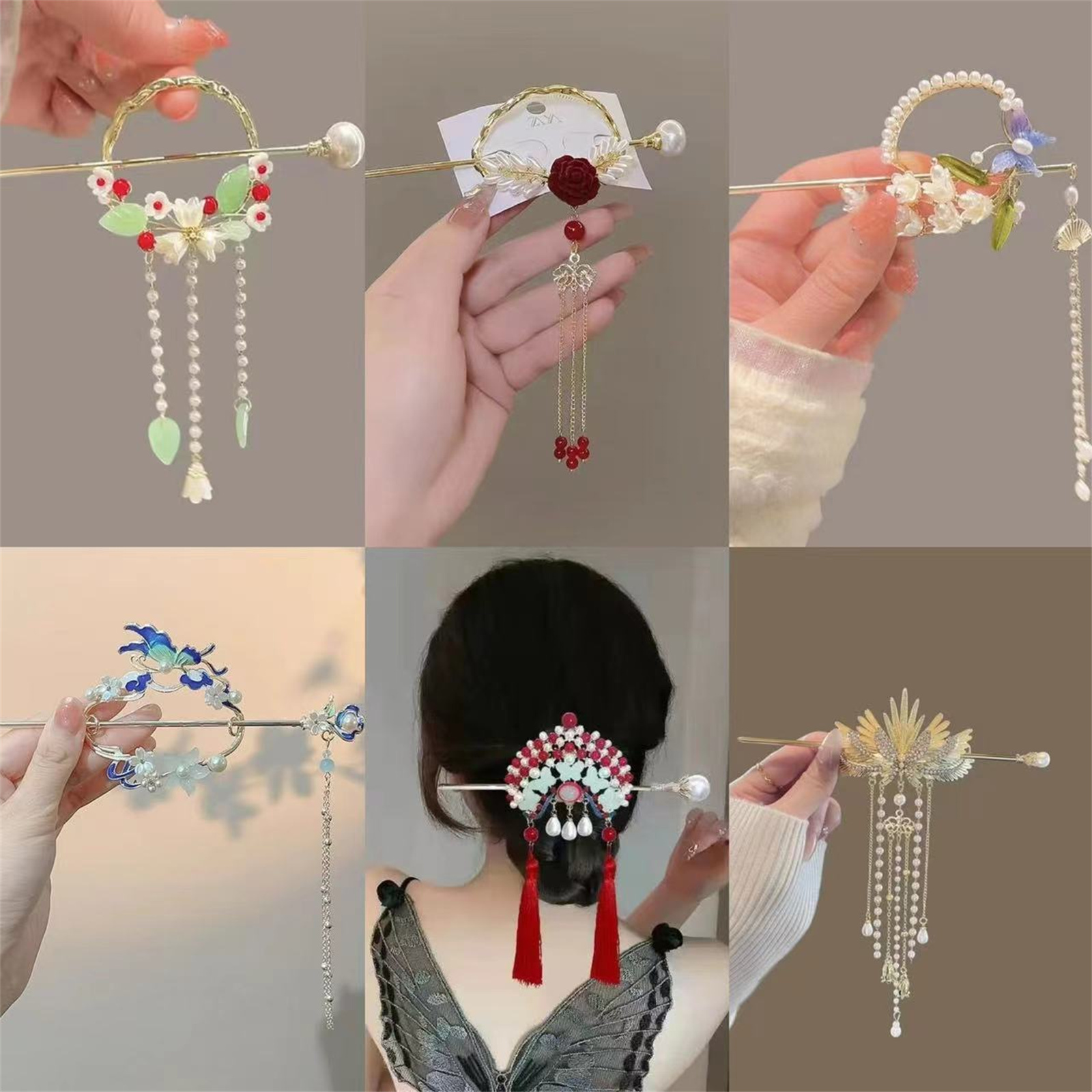دبوس شعر بتصميم عرقي للنساء، د - مراجعة Go Ethnic Fashion وسعره