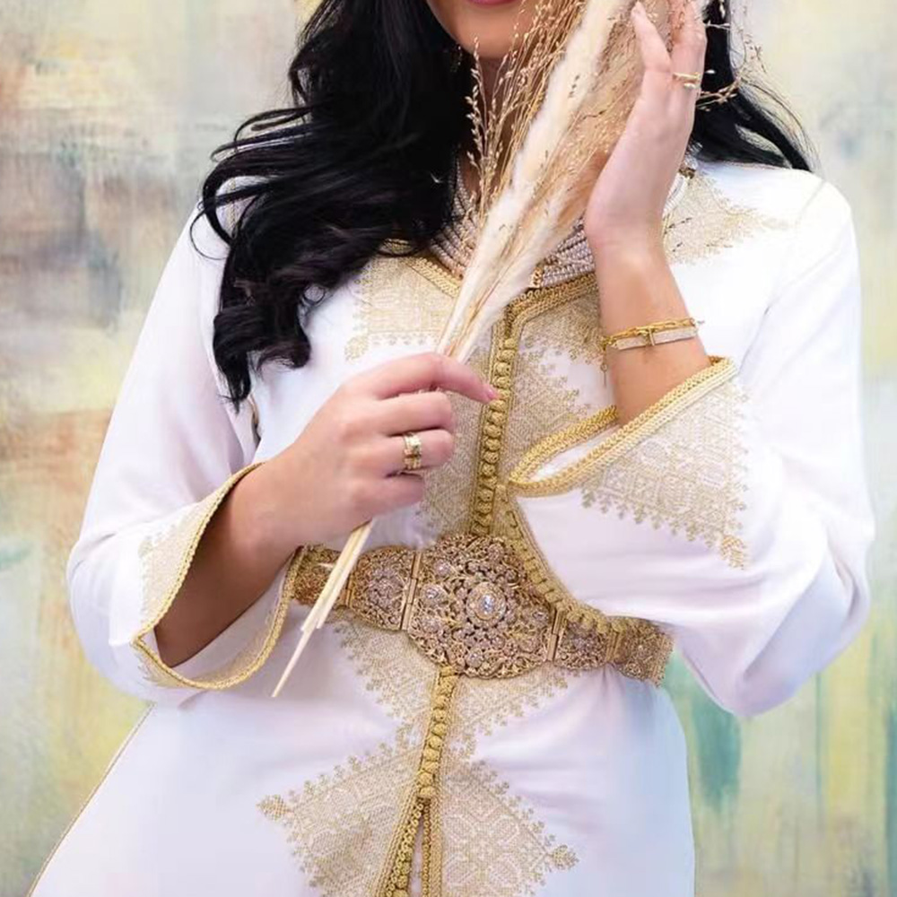 Sunspicems حزام مغربي واسع للن - مراجعة Ethnic Fashion Dress وسعره