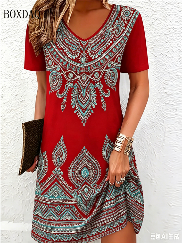 فساتين نسائية عصرية بتصميم عرق - مراجعة Ethnic Fashion Dress وسعره
